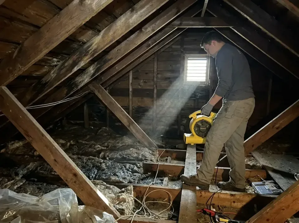 attic-water-damage-drying-proc-007 — frequently asked questions, Emergency Water Extraction & 24/7 Flood Response in Chitten…